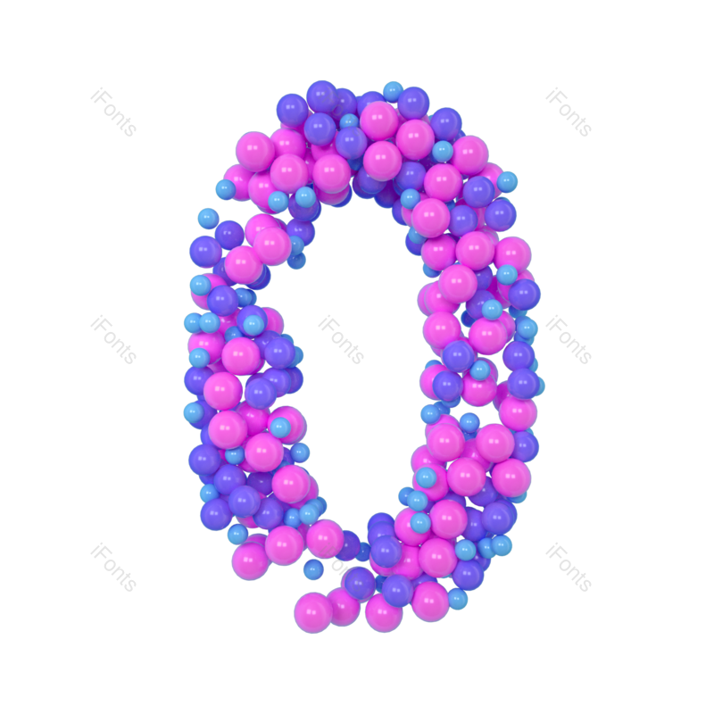 艺术字图片,气球元素,紫色PNG,英文字母免抠素材